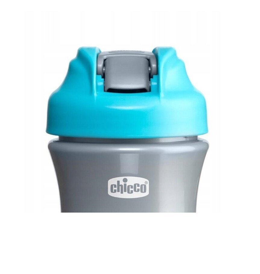 Chicco 144815 juomapullo pehmeällä nokalla, sininen, 350 ml hinta ja tiedot | Tuttipullot ja tarvikkeet | hobbyhall.fi