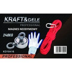 Magneettinen pidike Kraft & Dele, 240 kg hinta ja tiedot | Käsityökalut | hobbyhall.fi