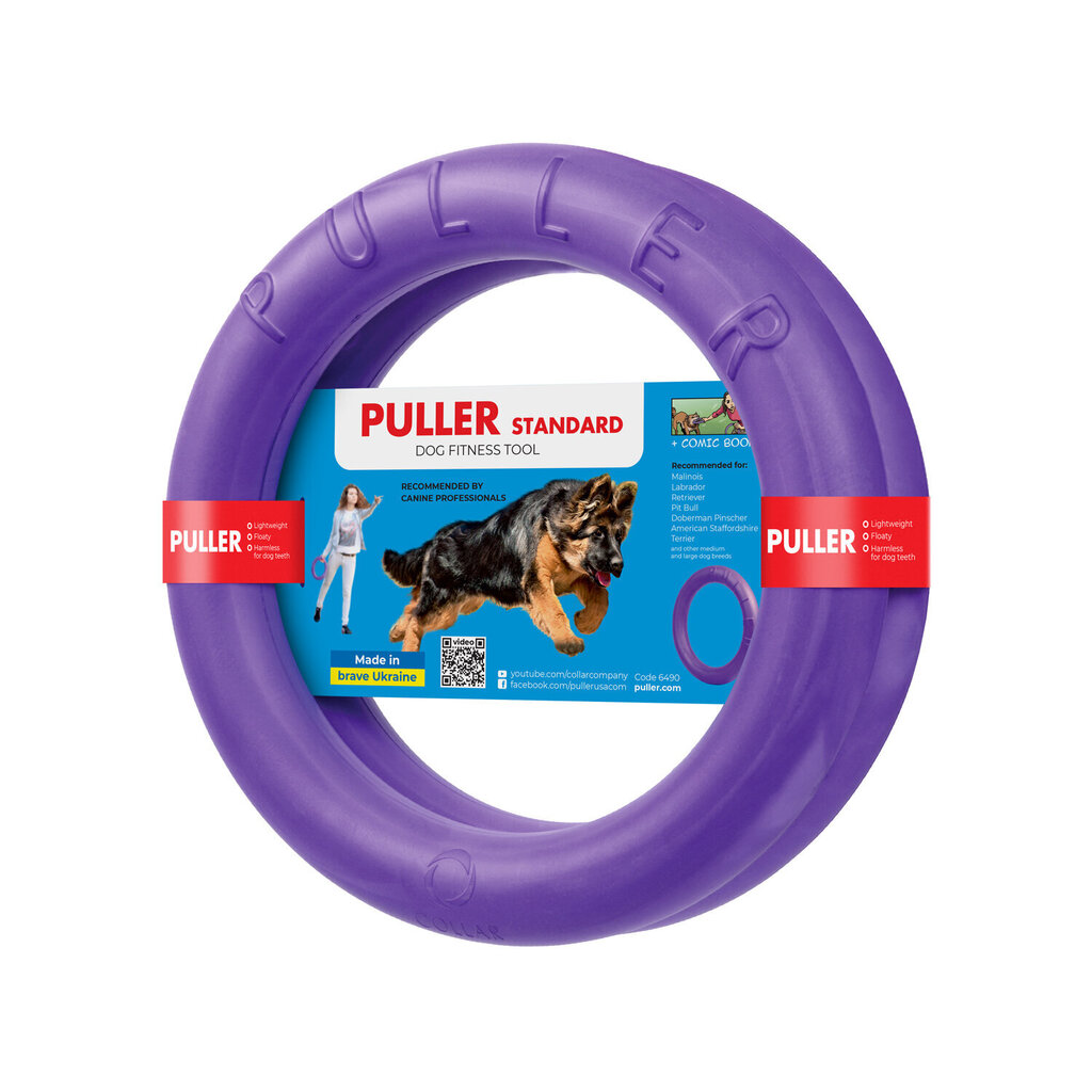Soikea kumirengas koirille Puller Standard, violetti, 28 cm hinta ja tiedot | Koiran lelut | hobbyhall.fi