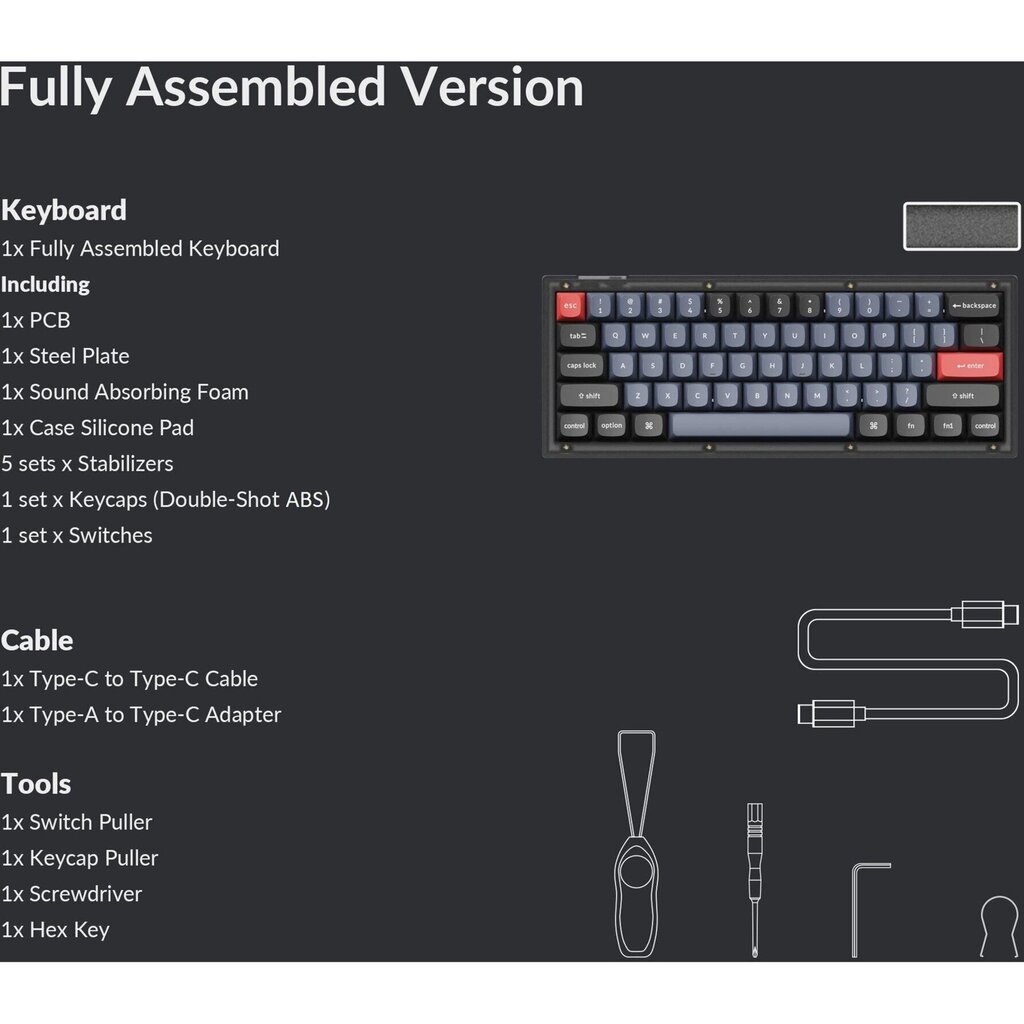 Keychron V4 Keychron K Pro Brown Switch hinta ja tiedot | Näppäimistöt | hobbyhall.fi