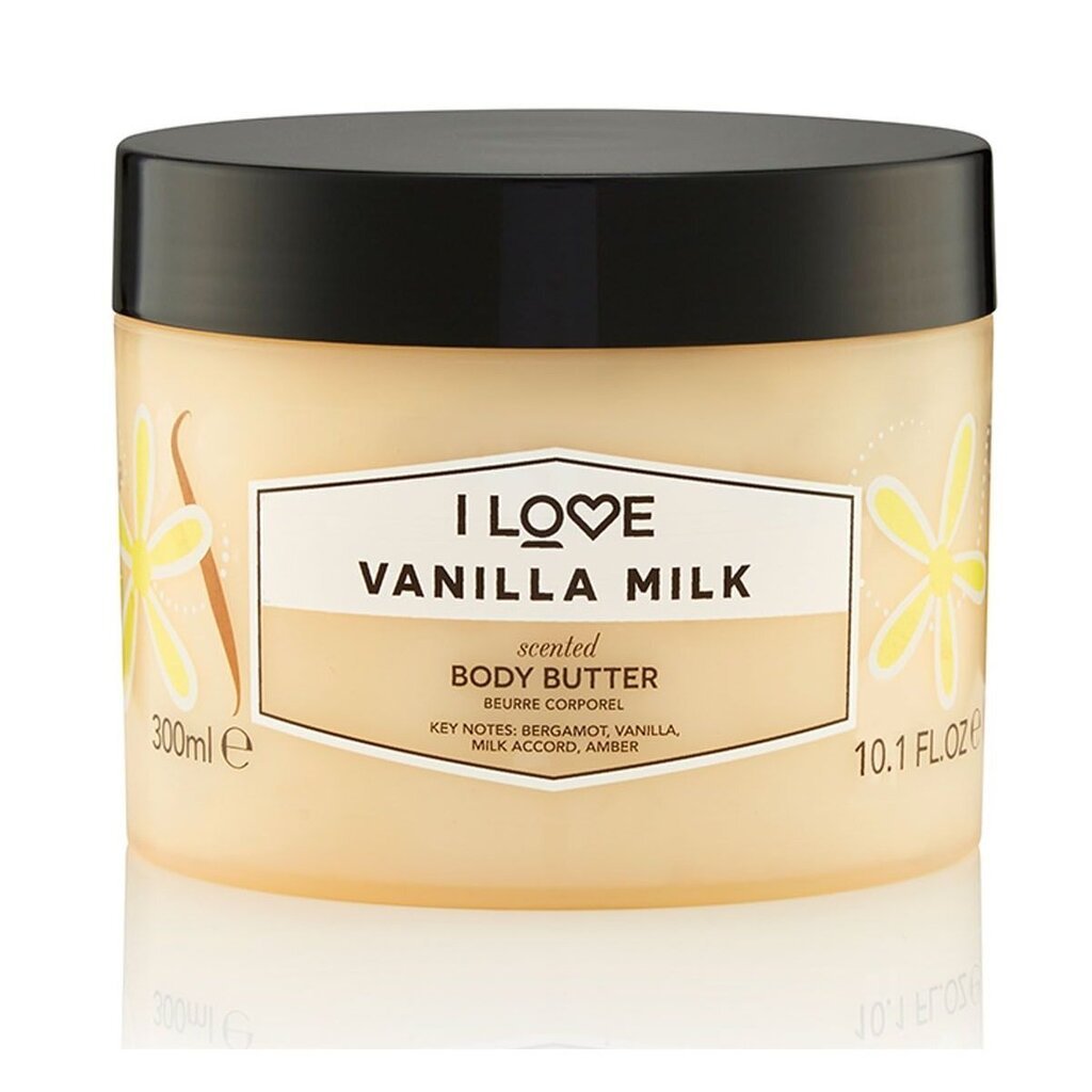 I Love Body Butter Vaniljamaito (Body Butter) 300 ml hinta ja tiedot | Vartalovoiteet ja -emulsiot | hobbyhall.fi