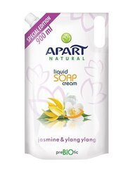 Apart Natural Prebiotic Refill kermainen nestesaippua Jasmine & Ylang Ylang 900ml hinta ja tiedot | Saippuat | hobbyhall.fi