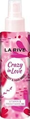 La Rive Crazy In Love tuoksuva vartalo- ja hiussuihke 200ml hinta ja tiedot | Vartalovoiteet ja -emulsiot | hobbyhall.fi