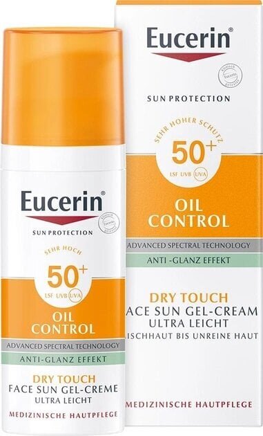 Protective Cream Gel lotion kasvoille Oil Control SPF 50+ 50 ml hinta ja tiedot | Aurinkovoiteet | hobbyhall.fi