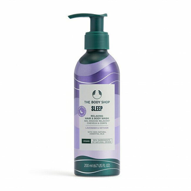 Suihkugeeli vartalolle ja hiuksille Sleep Relaxing Lavender & Vetiver (Hair & Body Wash) 200 ml hinta ja tiedot | Suihkusaippuat ja suihkugeelit | hobbyhall.fi