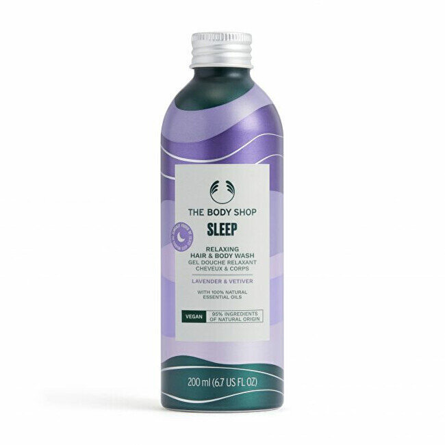 Suihkugeeli vartalolle ja hiuksille Sleep Relaxing Lavender & Vetiver (Hair & Body Wash) 200 ml hinta ja tiedot | Suihkusaippuat ja suihkugeelit | hobbyhall.fi