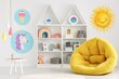 Lastenhuoneen tarra iloinen aurinko - 50 x 50 cm hinta ja tiedot | Sisustustarrat | hobbyhall.fi