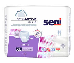 Vaipat Seni Active Plus, XL koko, 10 kpl hinta ja tiedot | Aikuisten vaipat ja inkontinenssisuojat | hobbyhall.fi