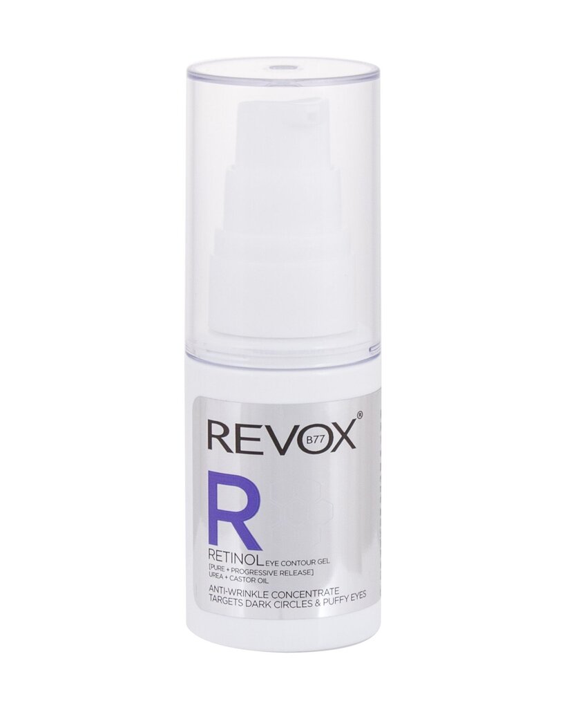 Revox Retinol-silmägeelivoide Eye Contour Gel 30 ml hinta ja tiedot | Silmänympärysvoiteet ja seerumit | hobbyhall.fi