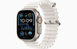 Apple Watch Ultra 2 GPS + Cellular, 49mm Titanium Case with White Ocean Band MREJ3EL/A hinta ja tiedot | Älykellot | hobbyhall.fi