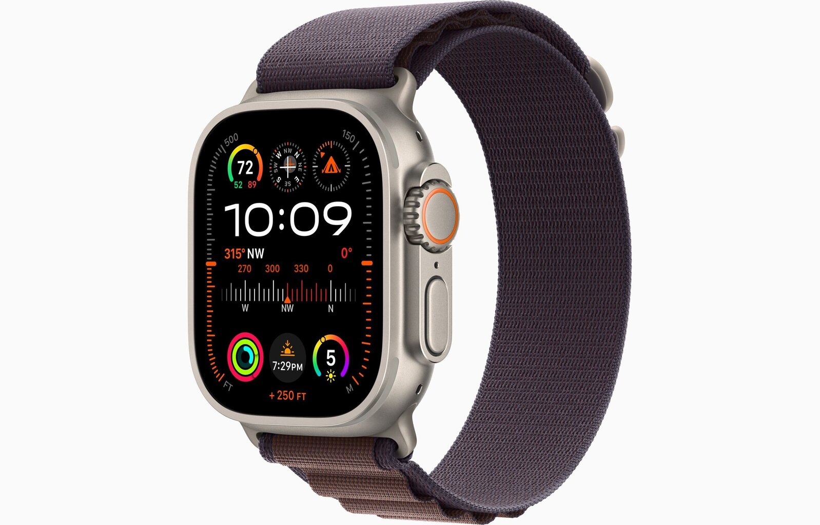 Apple Watch Ultra 2 GPS + Cellular, 49mm Titanium Case with Indigo Alpine Loop - Medium MRET3EL/A hinta ja tiedot | Älykellot | hobbyhall.fi