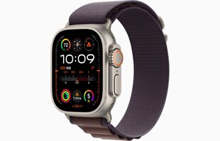 Apple Watch Ultra 2 GPS + Cellular, 49mm Titanium Case with Indigo Alpine Loop - Medium MRET3UL/A hinta ja tiedot | Älykellot | hobbyhall.fi