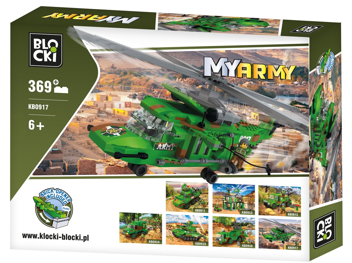 Rakennussetti Blocki MyArmy Combat helikopteri, KB0917, 369 kpl hinta ja tiedot | LEGOT ja rakennuslelut | hobbyhall.fi