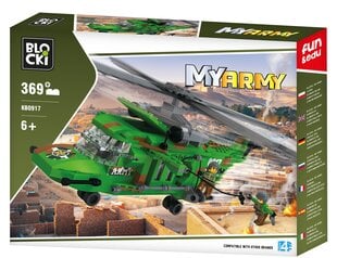 Rakennussetti Blocki MyArmy Combat helikopteri, KB0917, 369 kpl hinta ja tiedot | LEGOT ja rakennuslelut | hobbyhall.fi