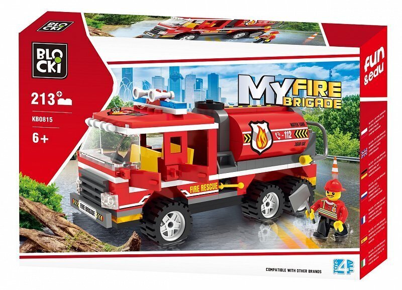 Rakennussetti Blocki MyFireBrigade Paloauto, KB0815, 213 kpl. hinta ja tiedot | LEGOT ja rakennuslelut | hobbyhall.fi