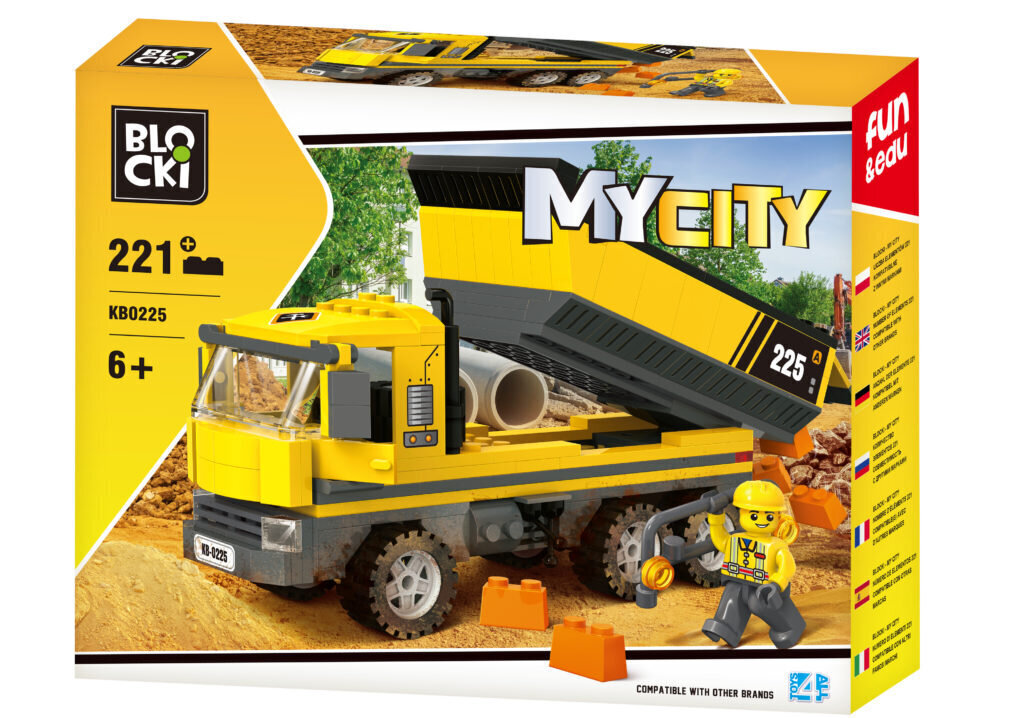 Rakennussetti Blocki MyCity Construction kippiauto, KB0225, 221 kpl hinta ja tiedot | LEGOT ja rakennuslelut | hobbyhall.fi