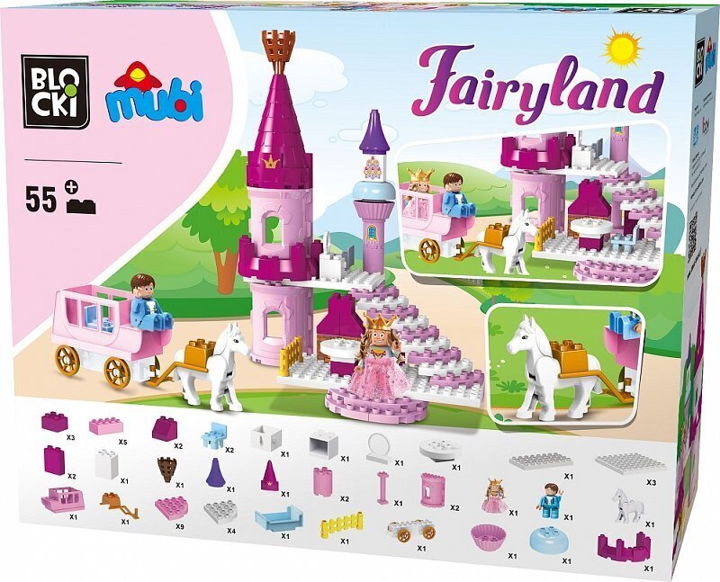 Rakennussetti Blocki Mubi Princess Fairyland, MU9923B 55 kpl hinta ja tiedot | LEGOT ja rakennuslelut | hobbyhall.fi