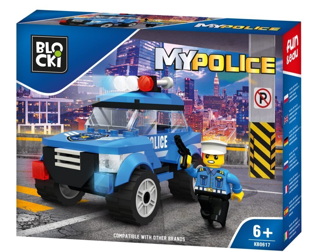Rakennussetti Blocki MyPolice Poliisipartioauto KB0617, 111 kpl hinta ja tiedot | LEGOT ja rakennuslelut | hobbyhall.fi