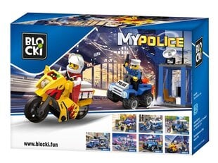 Rakennussetti Blocki MyPolice Moottoripyörän takaa-ajo KB0618, 79 kpl hinta ja tiedot | LEGOT ja rakennuslelut | hobbyhall.fi