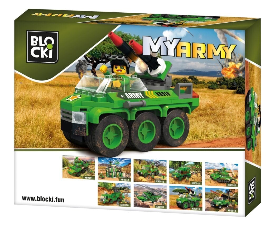 Rakennussetti Blocki MyArmy Tykistön panssarivaunu, KB0918, 104 kpl hinta ja tiedot | LEGOT ja rakennuslelut | hobbyhall.fi