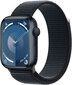 Apple Watch Series 9 GPS 41mm Midnight Aluminium Case with Midnight Sport Loop MR8Y3ET/A hinta ja tiedot | Älykellot | hobbyhall.fi