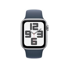 Apple Watch Series 9 GPS 41mm Silver Aluminium Case with Storm Blue Sport Band - S/M - MR903ET/A hinta ja tiedot | Älykellot | hobbyhall.fi