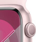 Apple Watch Series 9 GPS 41mm Pink Aluminium Case with Light Pink Sport Band - S/M MR933ET/A hinta ja tiedot | Älykellot | hobbyhall.fi