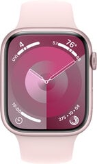 Apple Watch Series 9 GPS 41mm Pink Aluminium Case with Light Pink Sport Band - M/L MR943ET/A hinta ja tiedot | Älykellot | hobbyhall.fi