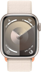 Apple Watch Series 9 GPS 45mm Starlight Aluminium Case with Starlight Sport Loop - MR983ET/A hinta ja tiedot | Älykellot | hobbyhall.fi