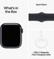 Apple Watch Series 9 GPS 45mm Midnight Aluminium Case with Midnight Sport Band - S/M MR993ET/A hinta ja tiedot | Älykellot | hobbyhall.fi