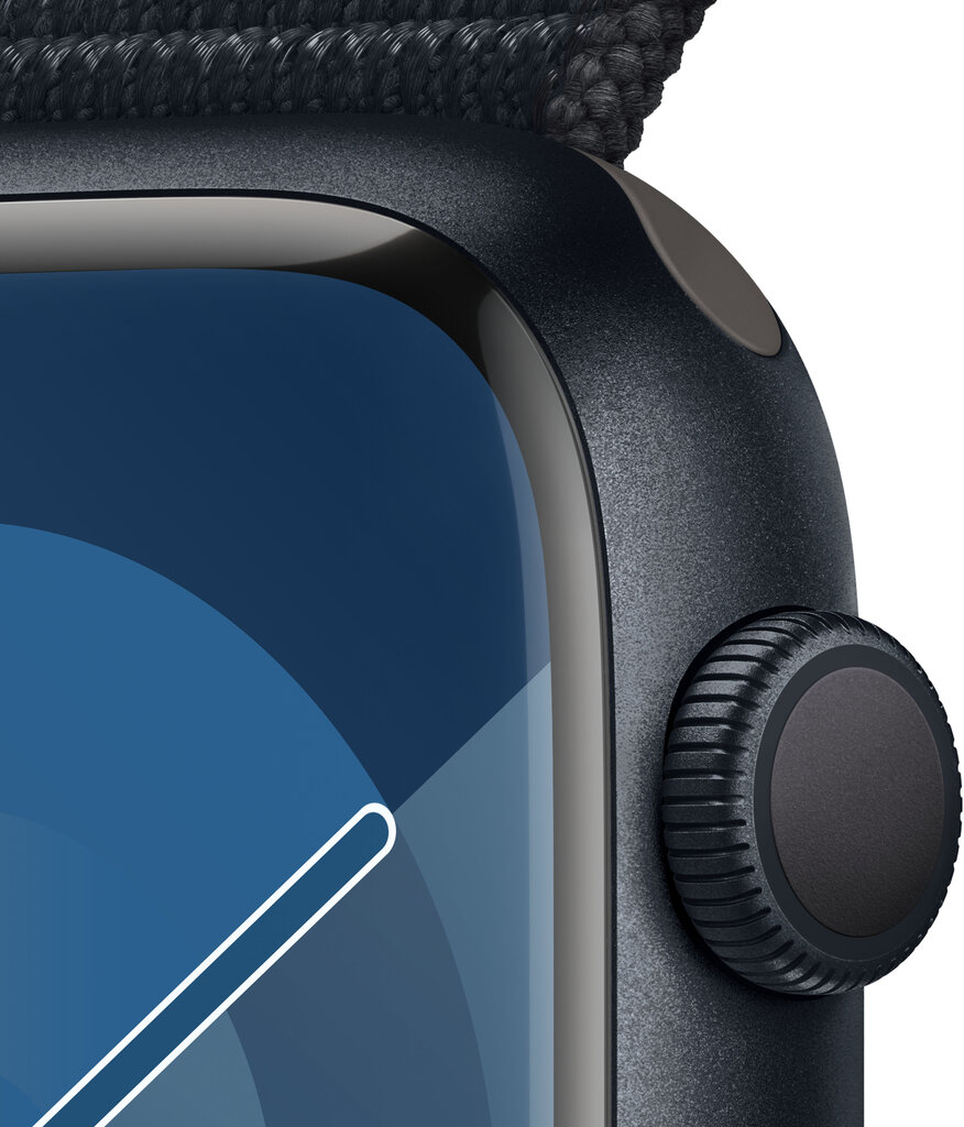 Apple Watch Series 9 GPS 45mm Midnight Aluminium Case with Midnight Sport Loop MR9C3ET/A hinta ja tiedot | Älykellot | hobbyhall.fi
