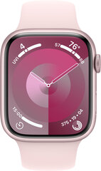 Apple Watch Series 9 GPS 45mm Pink Aluminium Case with Light Pink Sport Band - M/L - MR9H3ET/A hinta ja tiedot | Älykellot | hobbyhall.fi