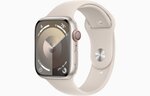 Apple Watch Series 9 GPS + Cellular 41mm Starlight Aluminium Case with Starlight Sport Band - M/L - MRHP3ET/A