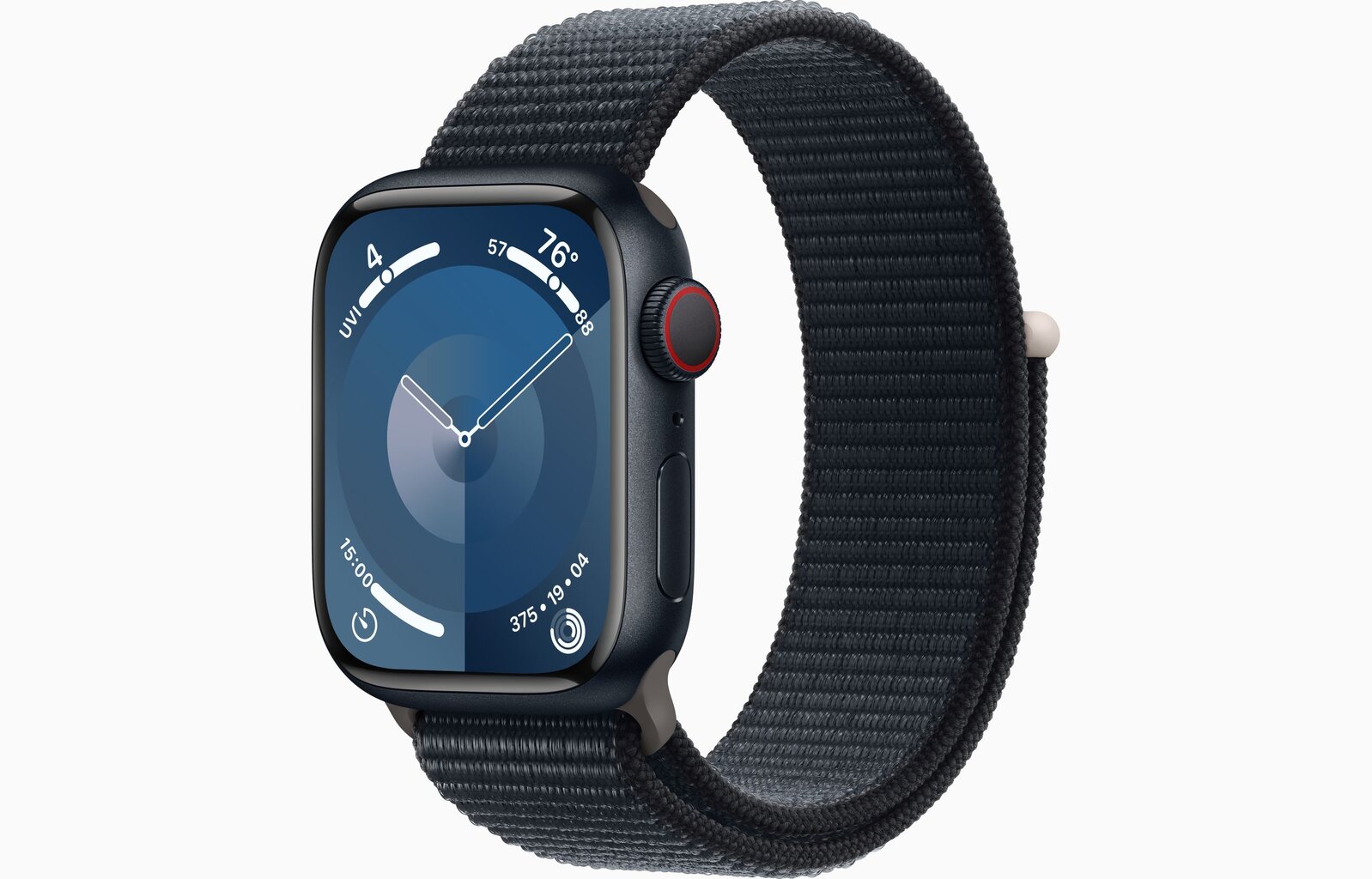 Apple Watch Series 9 GPS + Cellular 41mm Midnight Aluminium Case with Midnight Sport Loop MRHU3ET/A hinta ja tiedot | Älykellot | hobbyhall.fi