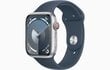 Apple Watch Series 9 GPS + Cellular 41mm Silver Aluminium Case with Storm Blue Sport Band - S/M - MRHV3ET/A hinta ja tiedot | Älykellot | hobbyhall.fi