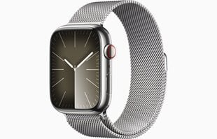 Apple Watch Series 9 GPS + Cellular 41mm Silver Stainless Steel Case with Silver Milanese Loop - MRJ43ET/A hinta ja tiedot | Älykellot | hobbyhall.fi