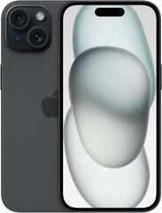 Apple iPhone 15 128GB Black MTP03PX/A hinta ja tiedot | Matkapuhelimet | hobbyhall.fi