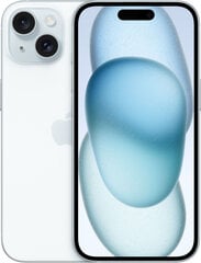 Apple iPhone 15 256GB Blue MTP93PX/A hinta ja tiedot | Matkapuhelimet | hobbyhall.fi