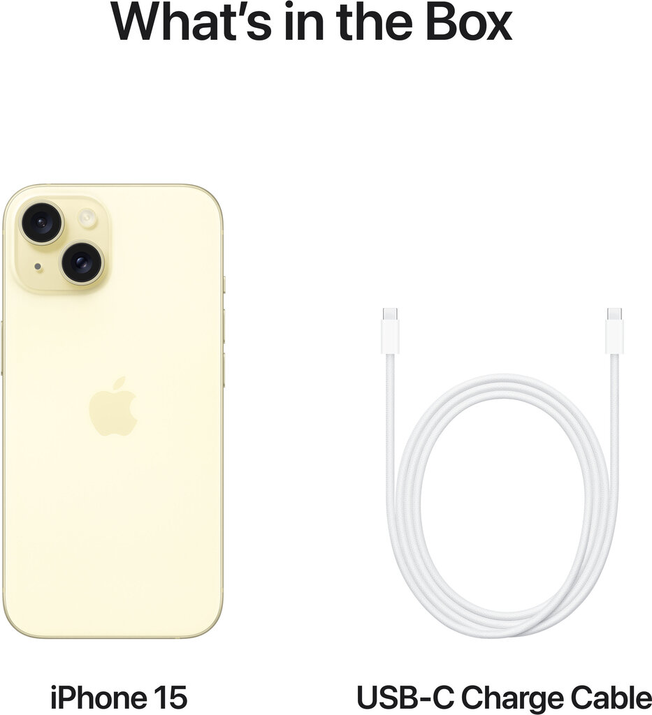 Apple iPhone 15 512GB Yellow MTPF3PX/A hinta ja tiedot | Matkapuhelimet | hobbyhall.fi