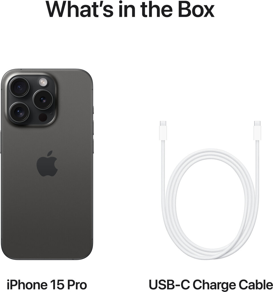 Apple iPhone 15 Pro 128GB Black Titanium MTUV3PX/A hinta ja tiedot | Matkapuhelimet | hobbyhall.fi