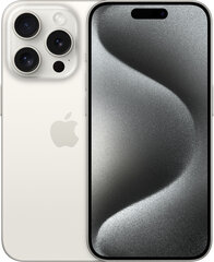 Apple iPhone 15 Pro 256GB White Titanium MTV43PX/A hinta ja tiedot | Matkapuhelimet | hobbyhall.fi