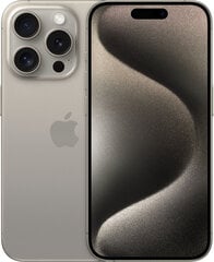 Apple iPhone 15 Pro 1TB Natural Titanium MTVF3PX/A hinta ja tiedot | Matkapuhelimet | hobbyhall.fi