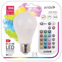 LED-lamppu Avide RGB E27 9,7W 806lm hinta ja tiedot | Lamput | hobbyhall.fi