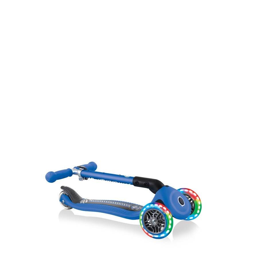 Globber Junior Foldable Fantasy Lights / Navy Blue - Racing hinta ja tiedot | Potkulaudat | hobbyhall.fi