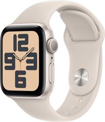 Apple Watch SE GPS 40mm Starlight Aluminium Case with Starlight Sport Band - S/M - MR9U3ET/A hinta ja tiedot | Älykellot | hobbyhall.fi