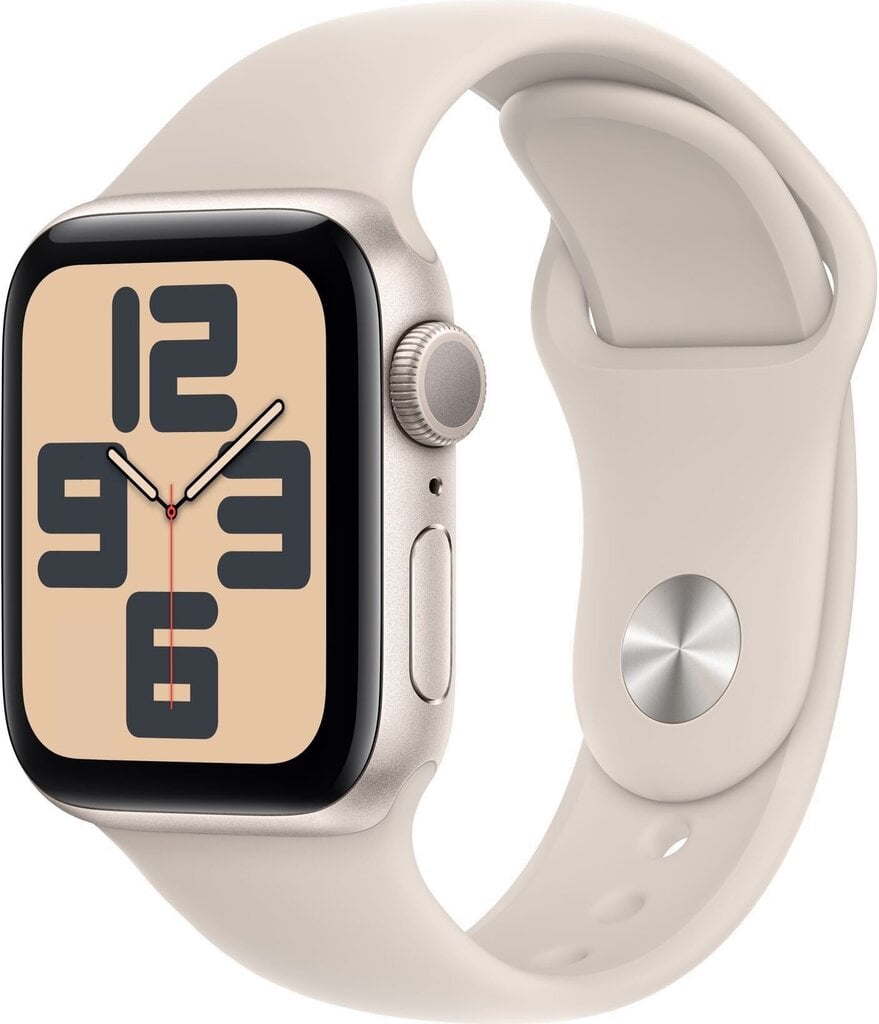 Apple Watch SE GPS 40mm Starlight Aluminium Case with Starlight Sport Band - S/M - MR9U3ET/A hinta ja tiedot | Älykellot | hobbyhall.fi