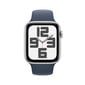 Apple Watch SE GPS 40mm Silver Aluminium Case with Storm Blue Sport Band - S/M - MRE13ET/A hinta ja tiedot | Älykellot | hobbyhall.fi