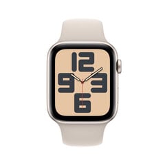 Apple Watch SE GPS 44mm Starlight Aluminium Case with Starlight Sport Band - S/M - MRE43ET/A hinta ja tiedot | Älykellot | hobbyhall.fi