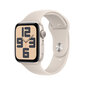 Apple Watch SE GPS 44mm Starlight Aluminium Case with Starlight Sport Band - S/M - MRE43ET/A hinta ja tiedot | Älykellot | hobbyhall.fi