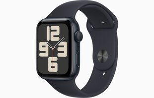 Apple Watch SE GPS 44mm Midnight Aluminium Case with Midnight Sport Band - S/M - MRE73ET/A hinta ja tiedot | Älykellot | hobbyhall.fi